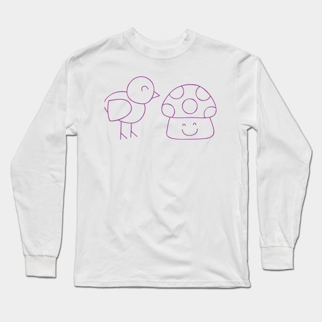 Bird 4 Long Sleeve T-Shirt by KANASTASTORE